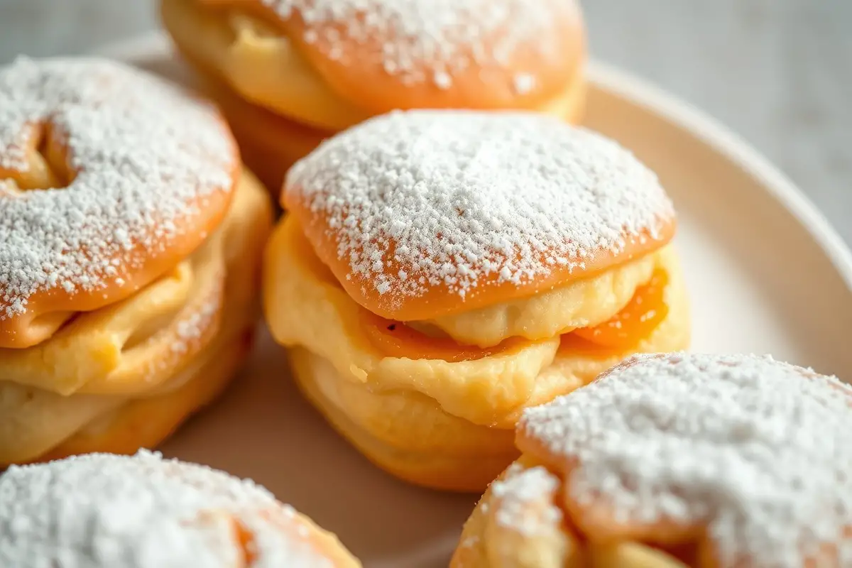 Gros plan sur des brioches aux abricots