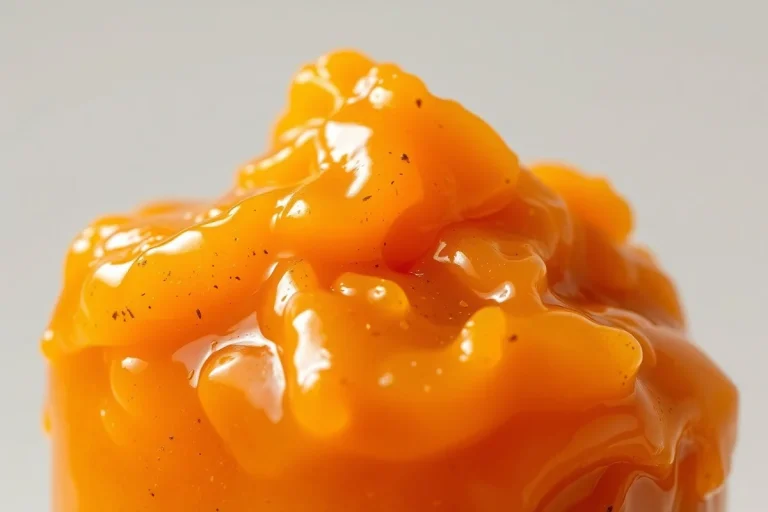 Confiture d'abricot et vanille maison en gros plan