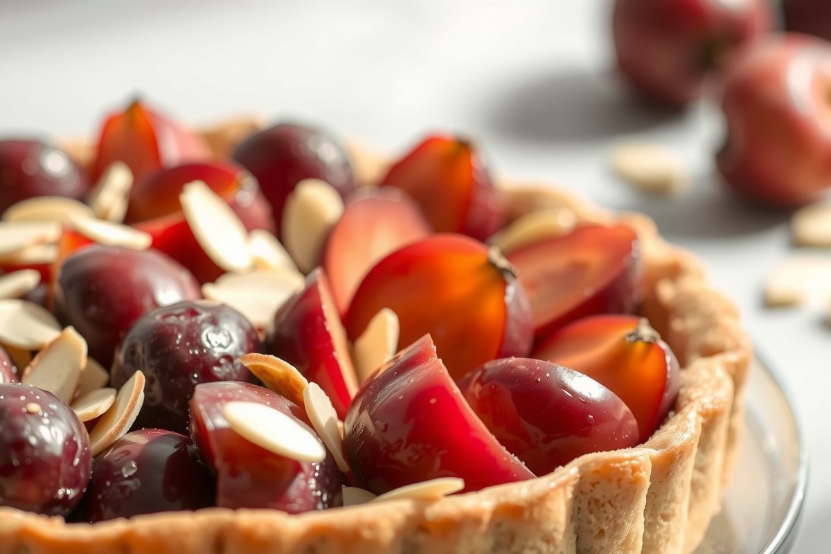 Tarte Aux Prunes Et Amandes Dorees (jpg)