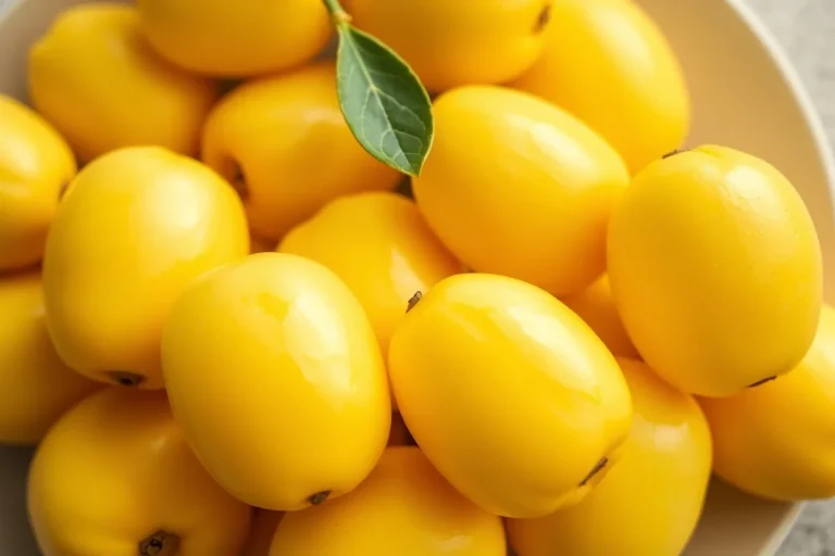 Gros plan sur des mirabelles jaunes