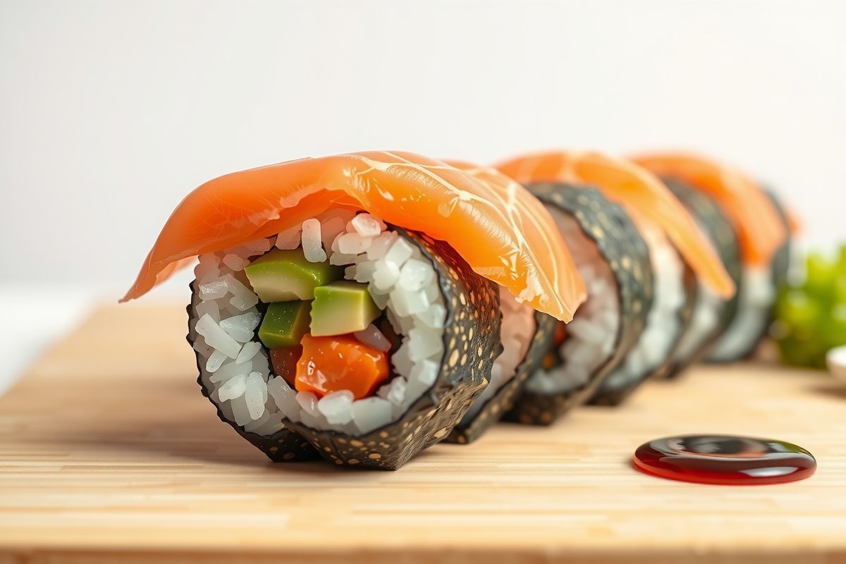 Sushi Maison Au Saumon Et Avocat (jpg)