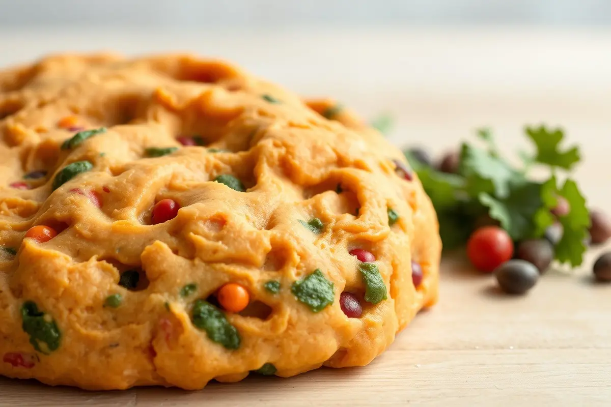 Dough made from vegetables