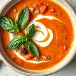 Soupe De Tomates Roties Et Basilic (jpg)