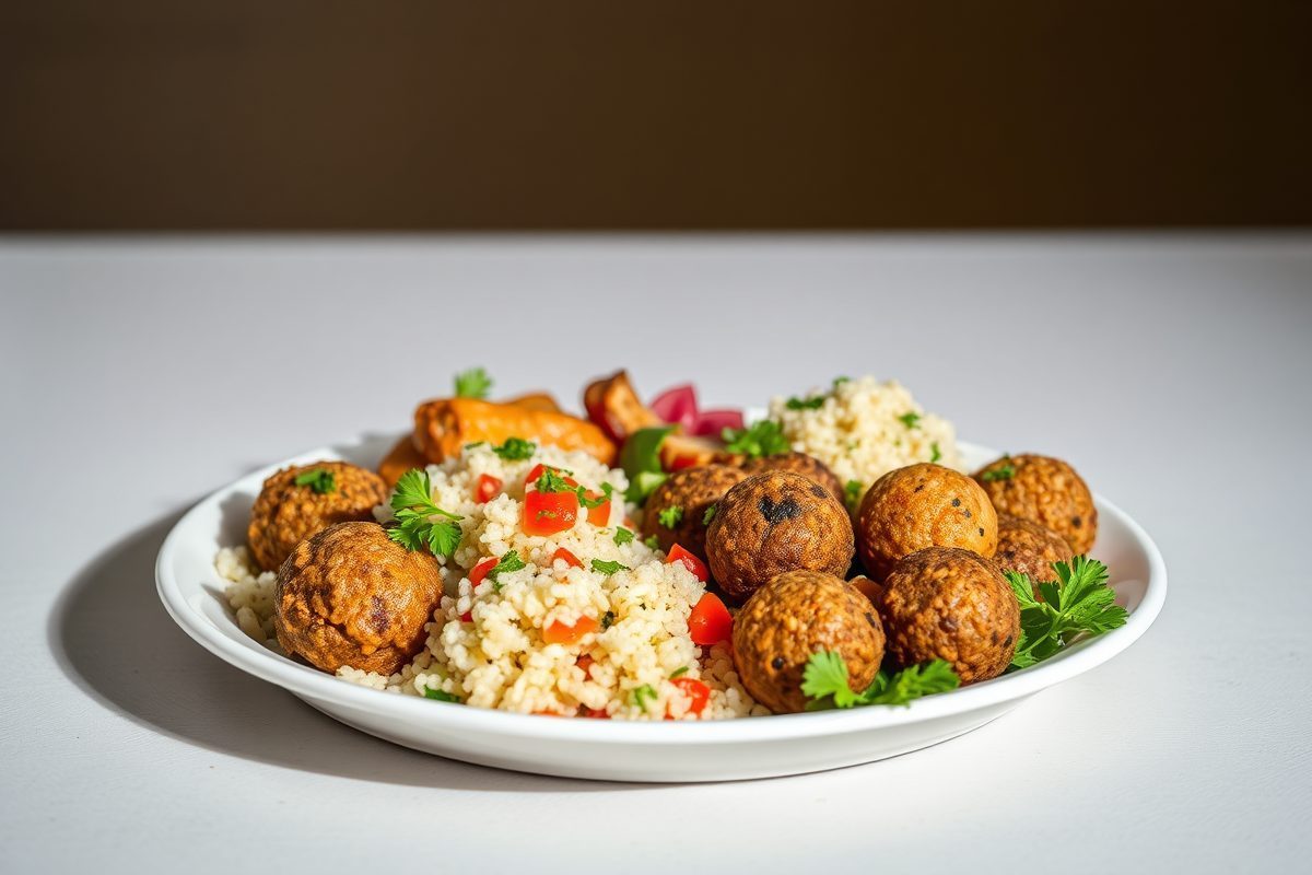 Assiette De Plats Traditionnels Syriens (jpg)