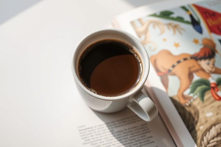 Tasse De Cafe Vapeur Et Livre Ouvert (jpg)